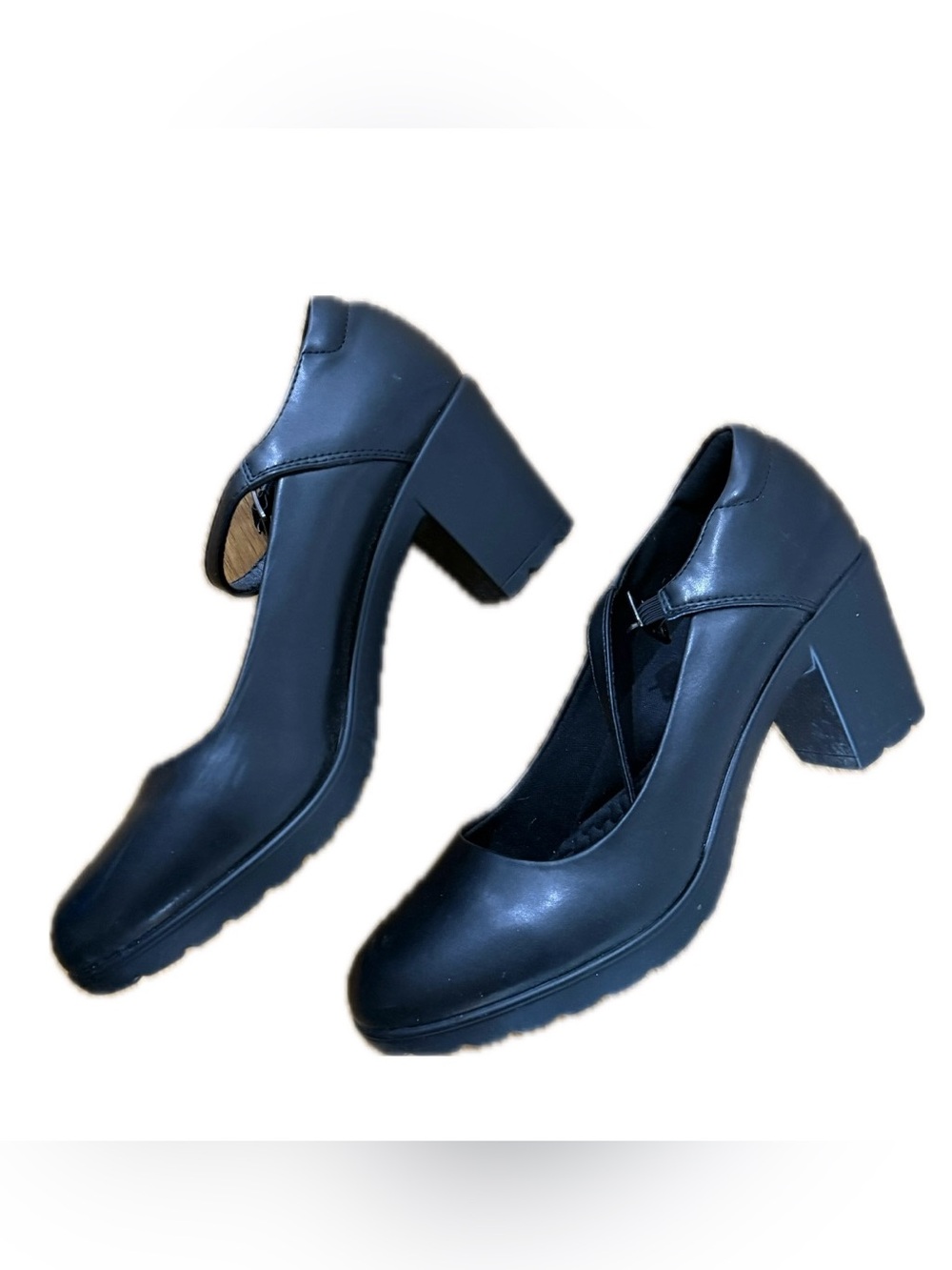 Block Heel Mary Jane Pumps